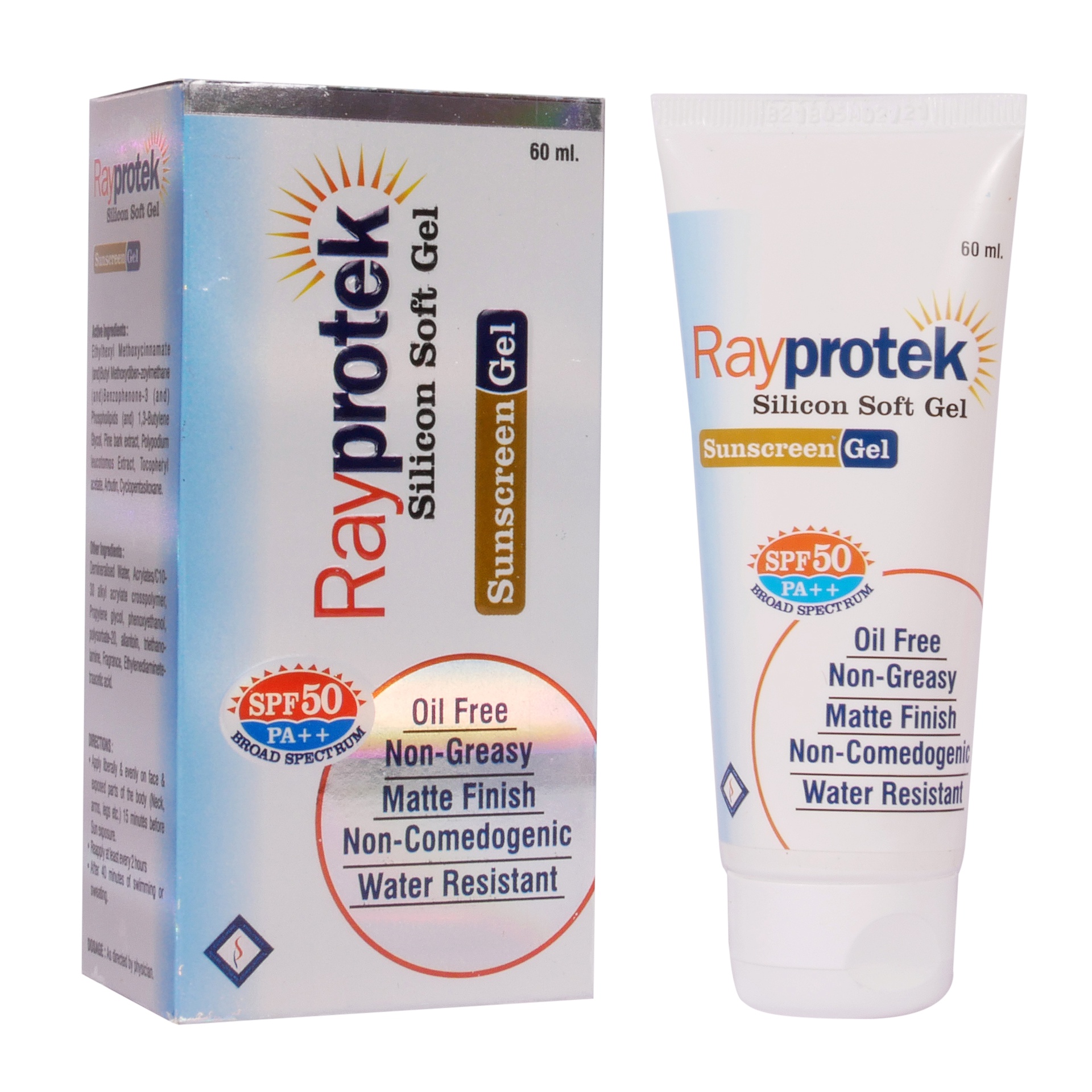 SURBHITAM RAYPROTEK SOFT GEL SPF50, 60 ML